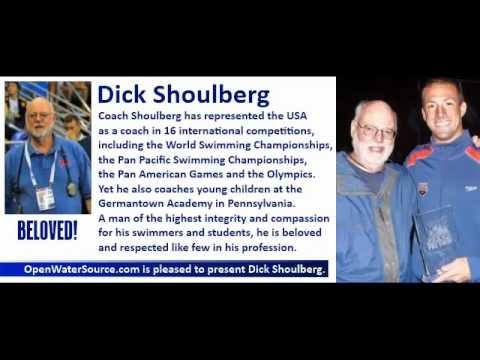 Coach Dick Shoulberg with Steven Munatones on Open Water Swimming and Fran Crippen