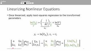 Numerical Methods: Linearizing Nonlinear Equations for Linear Regression Net Worth