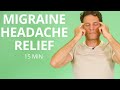 Migraine headache help with trigger point stretches and exercises  ease the head pain 