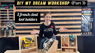 3 French Cleat Tool Holder |DIY| Building My Dream Workshop At Home (Part 3) by Jung DIY 49,874 views 4 months ago 10 minutes, 46 seconds