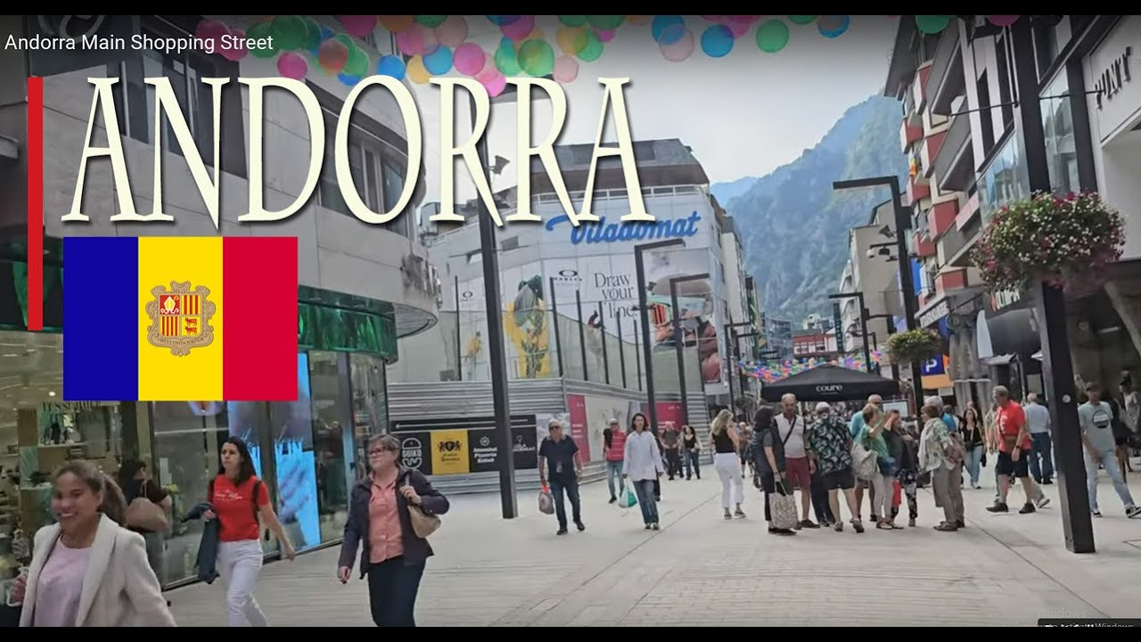 Andorra Main Shopping Street