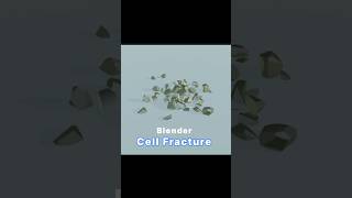 Blender Cell Fracture: Break Objects Easily #blender3d #creativeblender #blender #3dmodeling