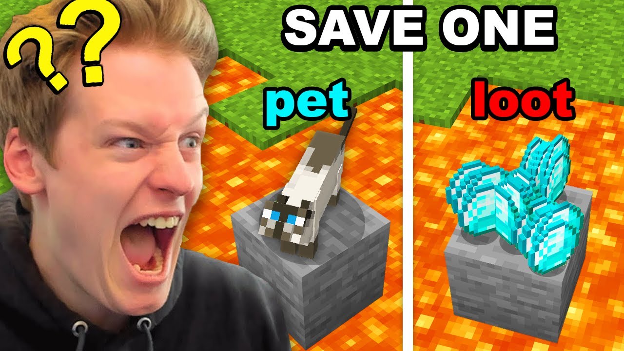 Forcing my Friend to Play Would you Rather on Minecraft...