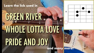Learn the basic guitar lick used by Creedence, SRV, Led Zeppelin, and more