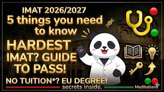 【Italian Medical Admission Test】5 thing you need to know to pass the IMAT!