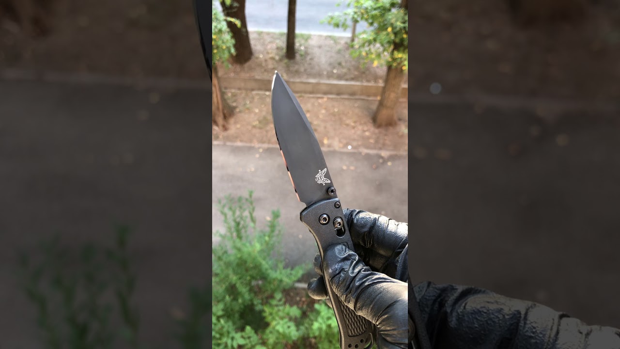 Результат заточки ножа Benchmade Bugout 535