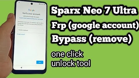 Sparx Neo 7 Ultra Frp with unlock tool |Sparx Neo 7 Ultra Frp Bypass | With latest 2023 Security