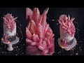 Pink Isomalt Crystal Cake!