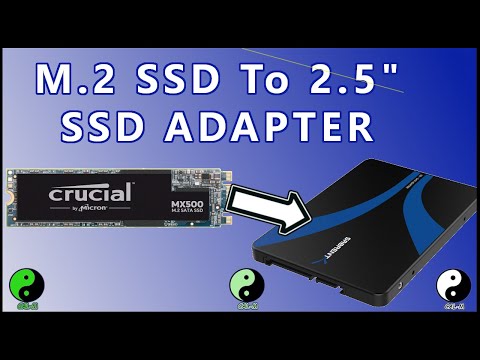 Change M.2 SSD to 2.5" SSD Using the Sabrent Enclosure / Adapter
