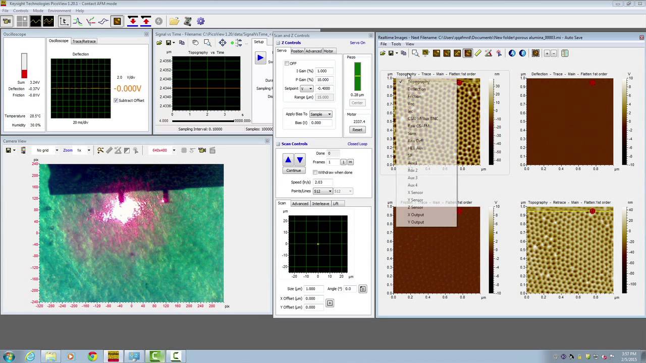 Keysight 7500AFM Video 4 Basic Operating Imaging In Contact Mode YouTube