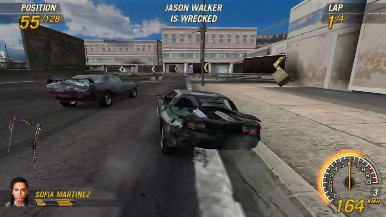 FlatOut 2 128 Players / Water Canal 3