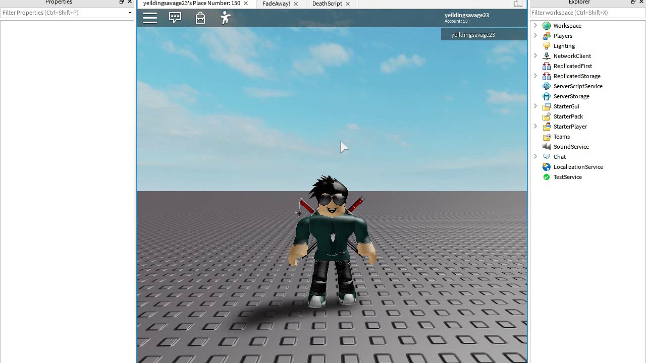 How To Be Fe Fade On Death Scripting Roblox Tutorial Ep 2 Youtube