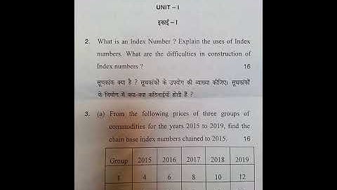 B.Com. 4th Semester Business Statistics Question Paper 2024/2025 #mdu #du #igu #gju #ku #cu #View
