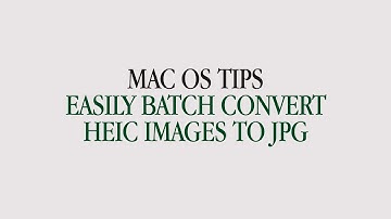 How to batch convert HEIC images to JPG on macOS with Preview App, no additional software needed