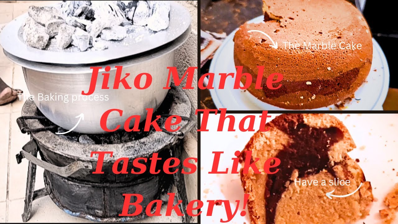 How To Bake Marble Cake At Home Using Charcoal Jiko #noovencake # ...