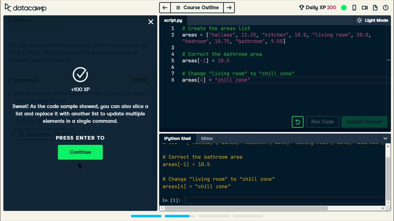 Learning Python Lists with Data Camp (Part 3) - YouTube