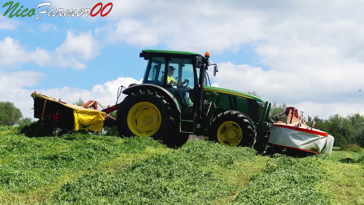 MOWING GRASS 2K20 | JOHN DEERE 5100M - KUHN GMD 2820 - POTTINGER NOVADISC 225 | ALL. DI BENEDETTO