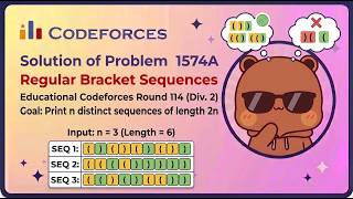 Codeforces || Problem 1574A || Regular Bracket Sequences || Solution || Educational Round 114