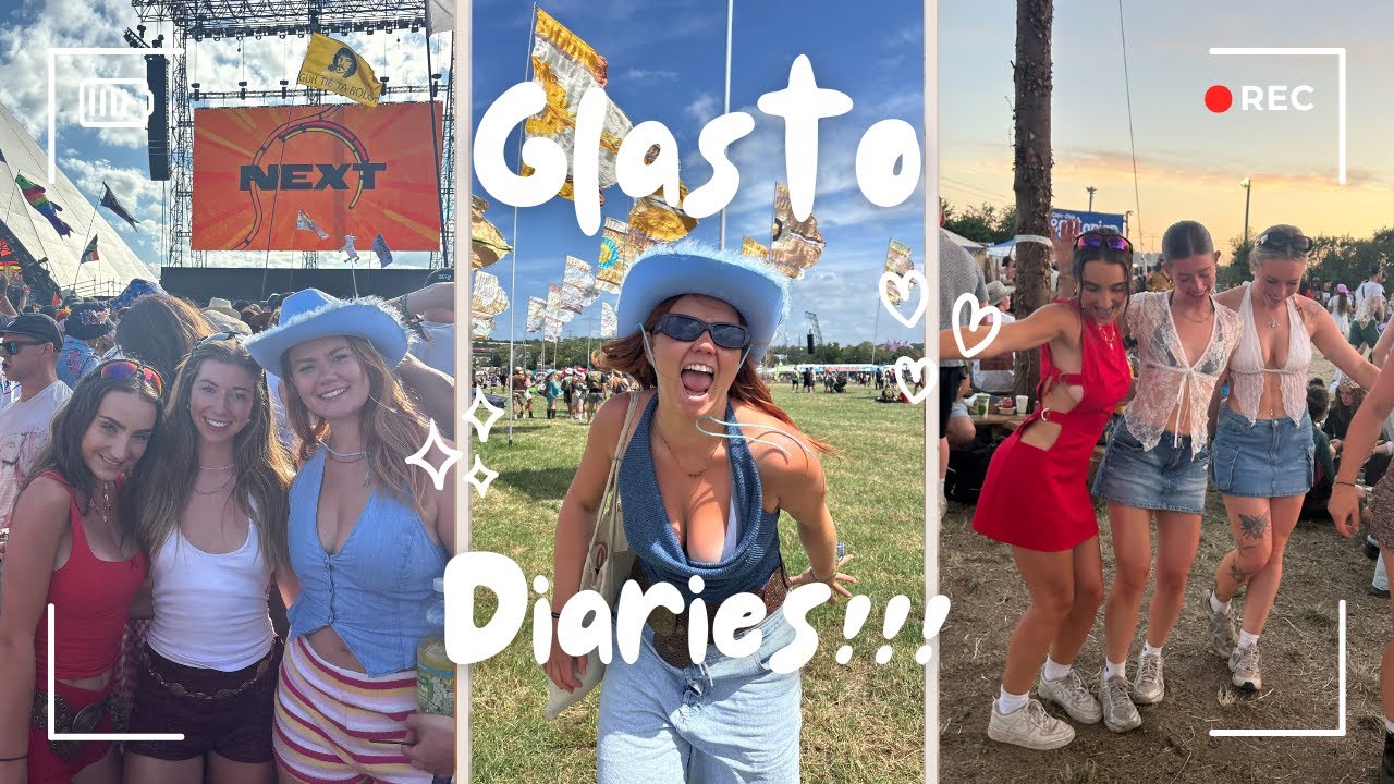 WE WENT TO GLASTONBURY!! a very messy and chaotic but super fun vlog xox