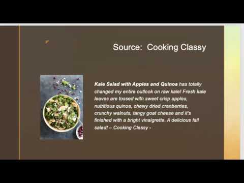 Autumn Kale Apple and Quinoa Salad