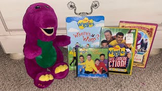 What I found at the Thrift Store (Barney plush, sealed Wiggles DVD)