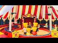Daniel Tiger and Peppa Pig Toys Visit Playmobil Circus SHOW Tent PEPPA PIG and Bluey