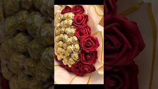 Birthday bouquet gift. Ferrero Chocolate Bouquet with flowers #ferrerobouquet #valentinesday #foryou