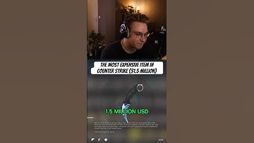 The most expensive item in Counter Strike history, worth $1.5 million according to ohnePixel.