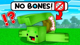 Mikey and JJ have NO BONES in Minecraft!  Maizen