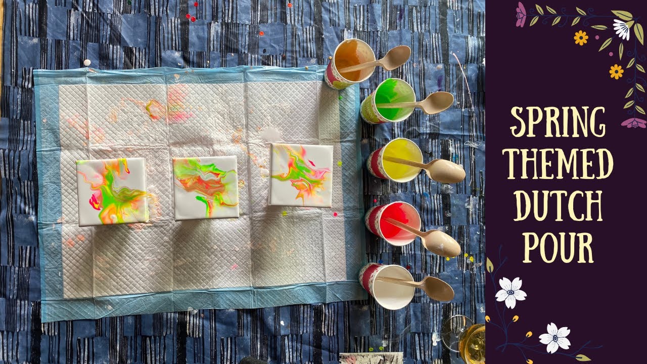 Spring Themed Dutch Pour - YouTube