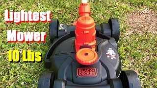 BLACK+ DECKER COMPACT Trimmer Mounted MOWER 3IN1  12'' Cut First Time Using & Review