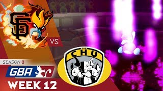 GBA Season 8 Week 12 - San Francisco GiEnteis vs. Columbus Chu (CoachZ)
