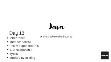 Inheritance & Method Overriding Part 1 | Modern Java (XIII) | Blackbird | Full Java course