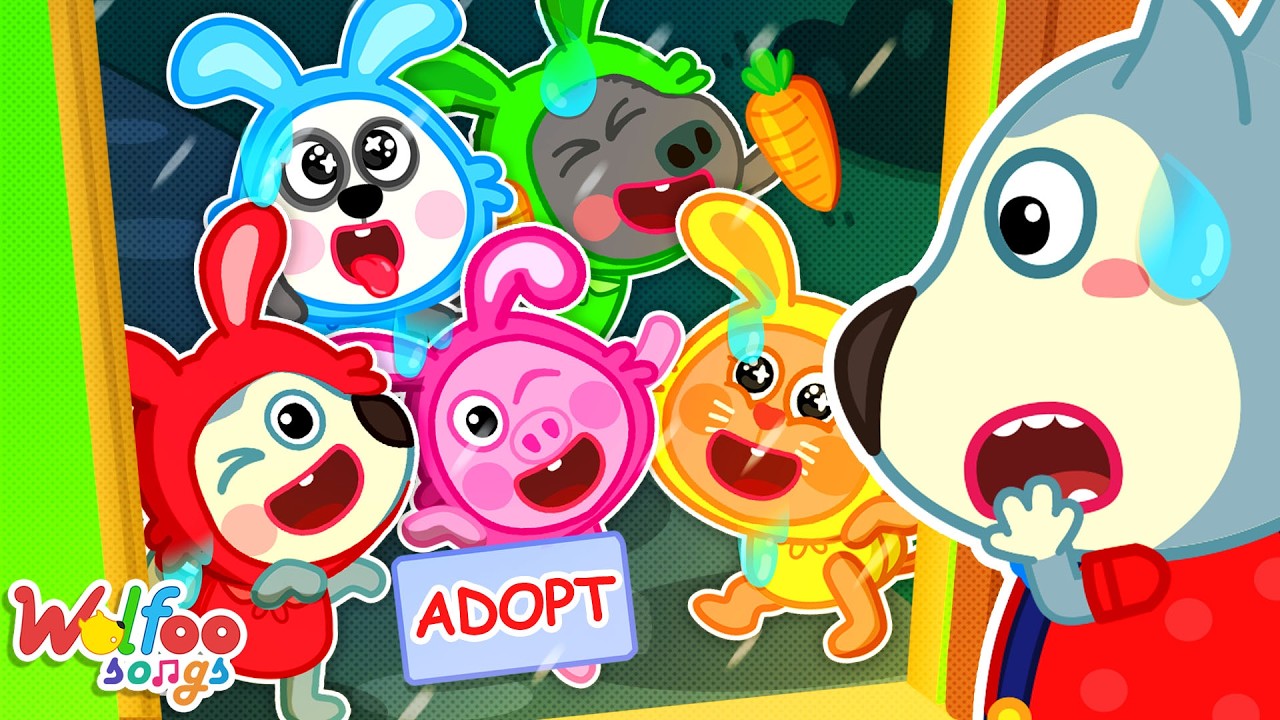 Five Little Rabbits Moving to a New House 🐰📦🏡 | Kids Songs & Nursery Rhymes | Wolfoo Channel