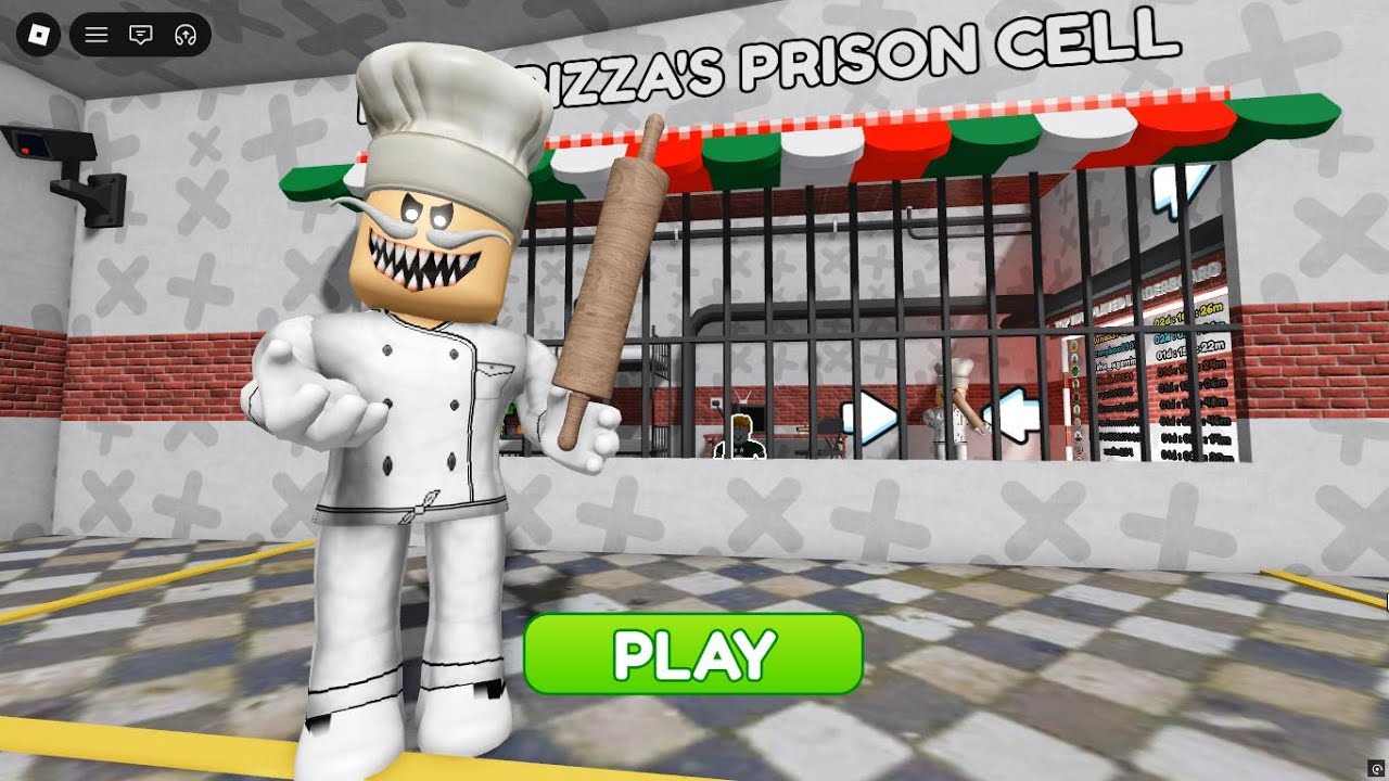 PIZZA PRISON CELL! Gameplay Walkthrough #roblox #prisonescape