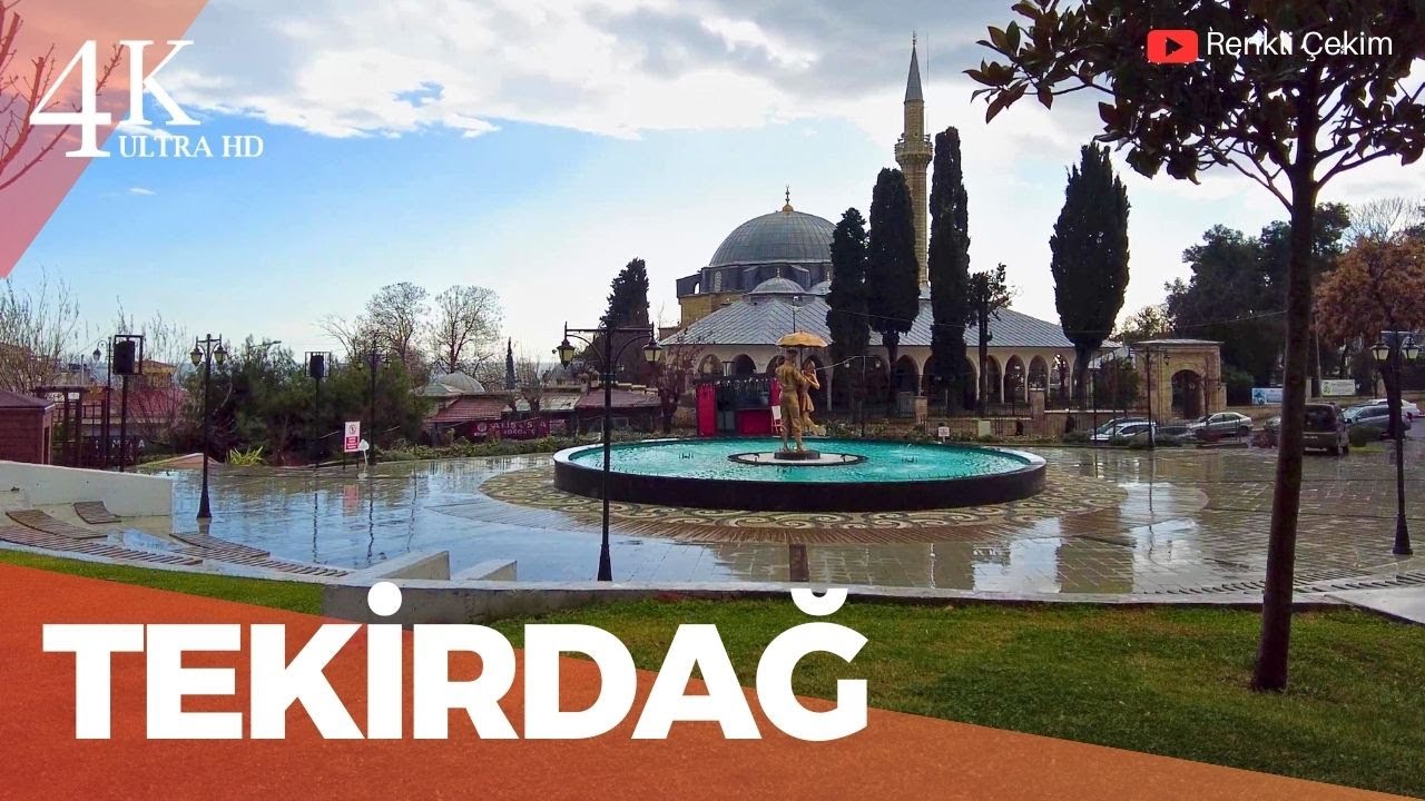 4K Tekirdağ City Center Walking Tour | Türkiye 2026
