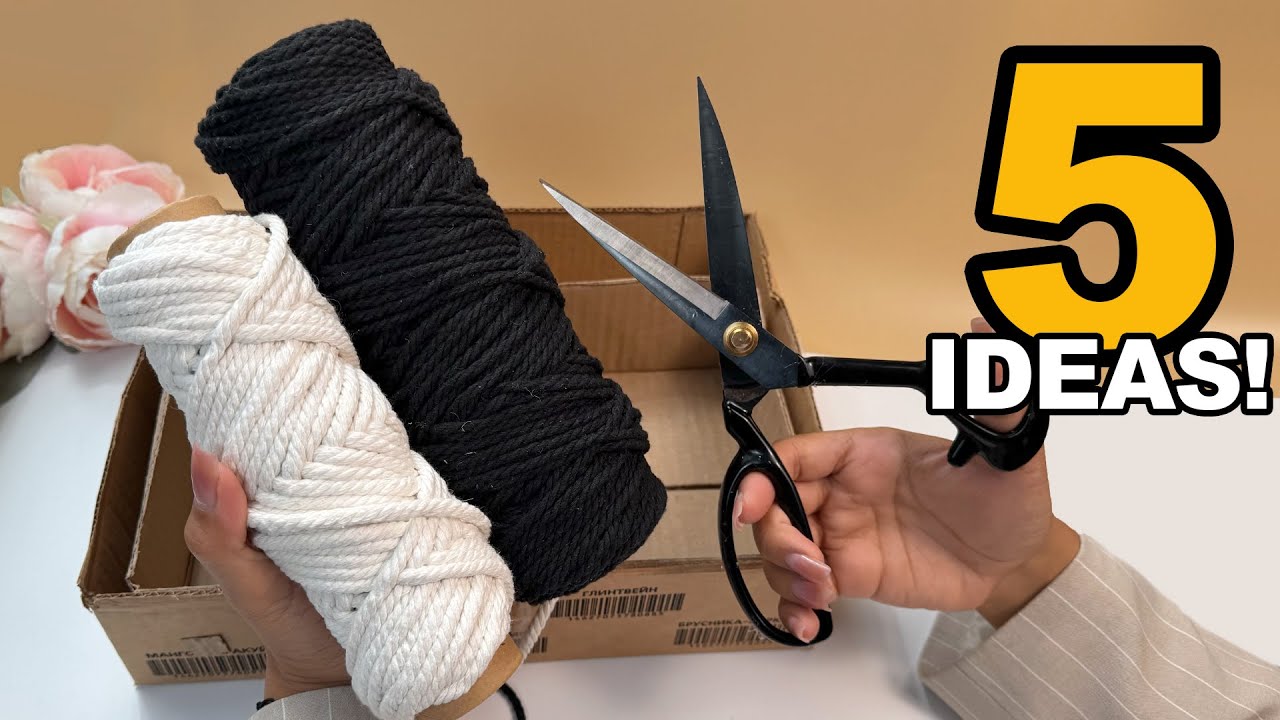 Turn Rope and Trash into Luxurious Interior Items! 😍 5 Home Decor Ideas!