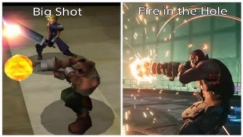 Final Fantasy VII Remake & Original Comparison: Barrett Wallace Limit Breaks