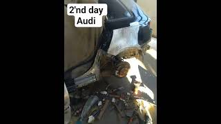 Complete Rear Side Panel Replacement | Auto Body Shop #automobile #audi #carbody 🚘️🚘️