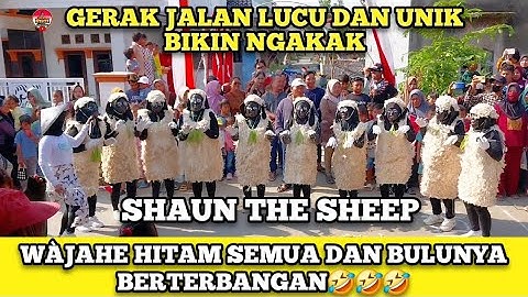 Gerak jalan lucu unik dan bikin ngakak 🤣🤣 shaun the sheep || 17 an KRAKAHAN 2025