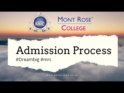 Admission Process Mont Rose College