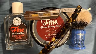 Shave with Dovo 112 straight razor