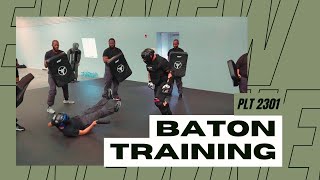 Platoon 2301 Baton Training