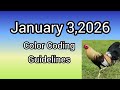 January 3 2026 Color Coding Guidelines