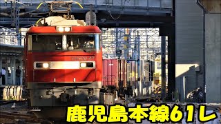 【JR九州 鹿児島本線】EH500形牽引61レ貨物列車 鳥栖貨物ターミナル行 竹下駅を通過！【金太郎】