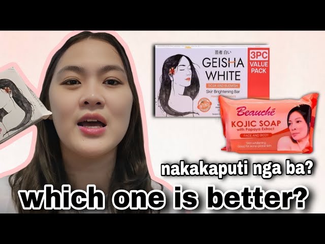 GEISHA WHITE SOAP AND BEAUCHE KOJIC SOAP REVIEW | nakakaputi nga ba?
