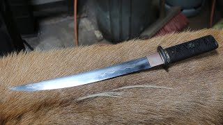 Forging a tanto knife, the complete movie.