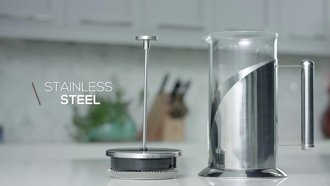 Cafe du Chateau French Press Coffee Maker - YouTube