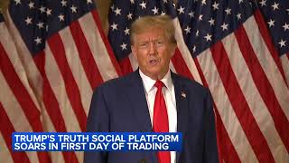 Trump media company, parent of Truth Social, begins trading on Nasdaq