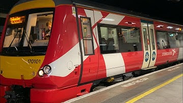 Refurbished class 170 and class 221 at Birmingham New Street